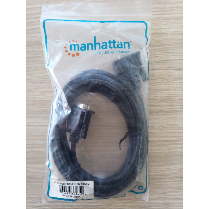 Manhattan 3 Meter VGA Cable Male to Male