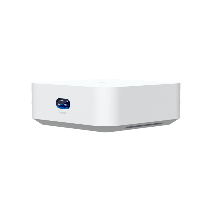 Ubiquiti UniFi Express 7 UX7 Mesh-scalable, super-compact 10G Cloud Gateway with integrated WiFi 7, 10 GbE RJ45 WAN port, 2.5 Gb
