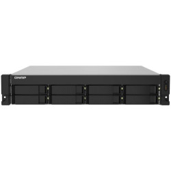 QNAP 8-Bay AL324 quad-core 1.7 GHz rackmount NAS with 250W redundant PSU, 4GB DDR4 UDIMM RAM, SATA 6Gb/s, 2x 10GbE SFP+, 2x 2.5G