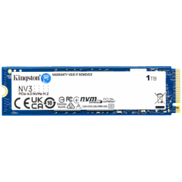 Kingston 1TB NV3 SSD M.2 2280 PCIe 4.0 NVMe, Read: 6,000/ Write: 4,000MB/s