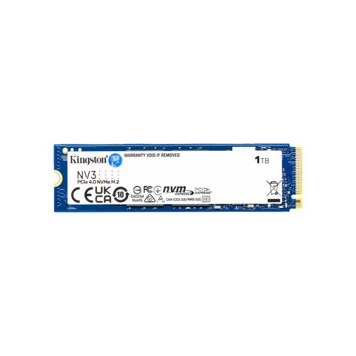 Kingston 1TB NV3 SSD M.2 2280 PCIe 4.0 NVMe, Read: 6,000/ Write: 4,000MB/s