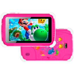 VGKE 7" IPS Kids Tablet - Mediatek MT6735 CPU, 1GB RAM, 16GB Storage, 3G + Wifi, Bluetooth 4.0, Android - Pink