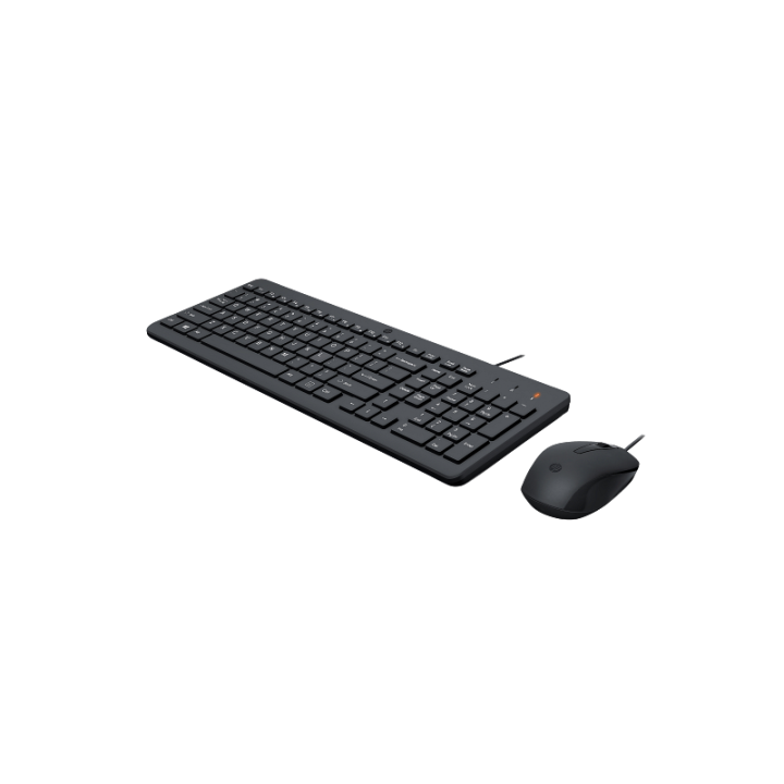HP 150 Wired Keyboard and Mouse Combo – USB Plug-and-Play Desktop Set