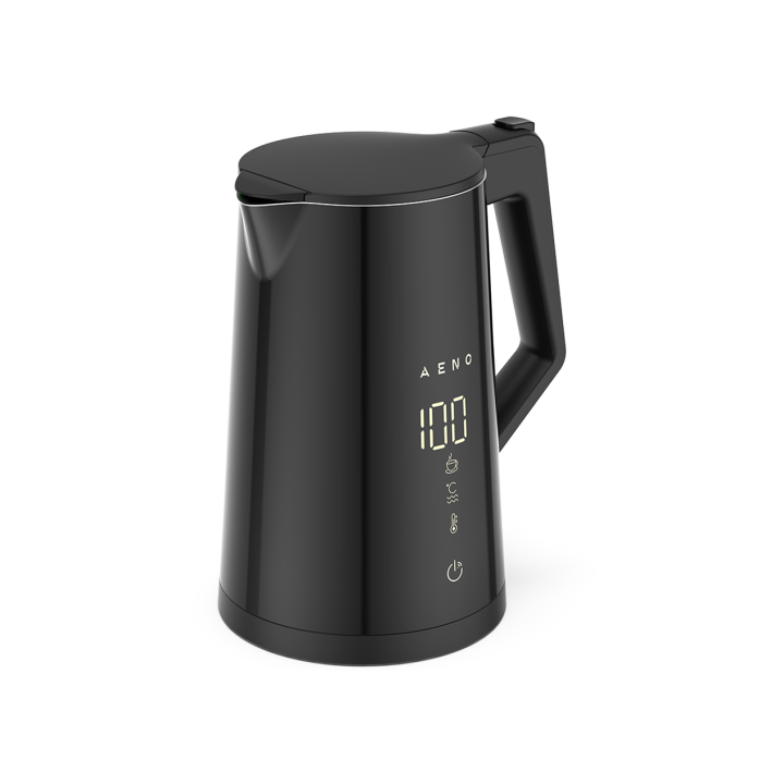 AENO EK7S Smart Electric Kettle, Wi-Fi, 1.7L, Temp Control, Strix, Black