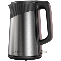 AENO EK3 Electric Kettle, 1.7L, Strix, Double Walls, Metallic Grey