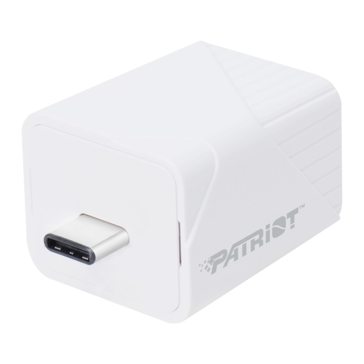 Patriot iLuxe Cube 128GB Type-C Smart Backup Solution - White