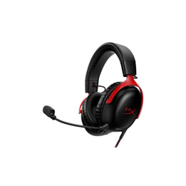 HyperX Cloud III Wired Gaming Headset Black/Red | DTS Headphone:X Spatial Audio | 727A9AA