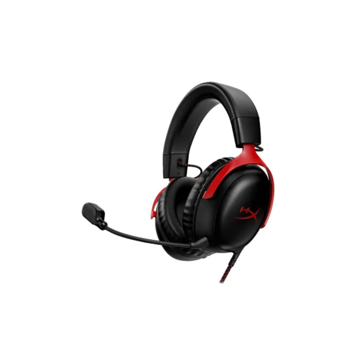 HyperX Cloud III Wired Gaming Headset Black/Red | DTS Headphone:X Spatial Audio | 727A9AA