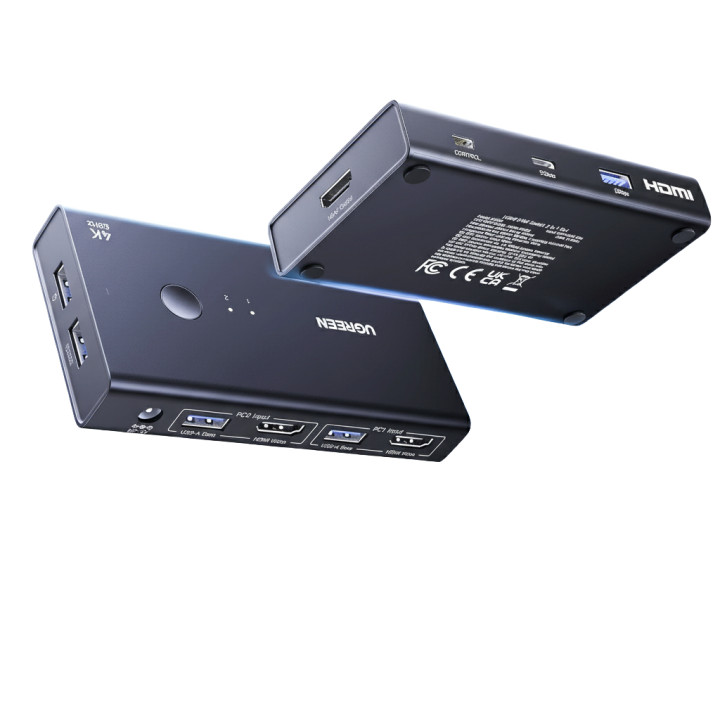 UGreen HDMI 2.0 KVM Switch 2-In-1 Out