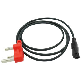 1.8m IEC Power Cord With Dedicated Plug Top