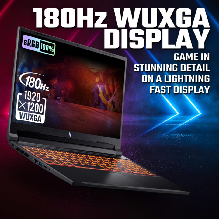 Acer NITRO V 16 Gaming Laptop 16″ | AMD Ryzen 5 | 16GB |1TB | RTX 5060 8GB | Windows 11 Home