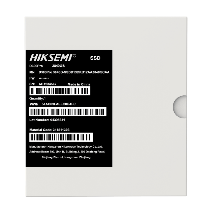 Hiksemi D300 PRO Tantalum Capacitor 3840GB SATA III Enterprise SSD