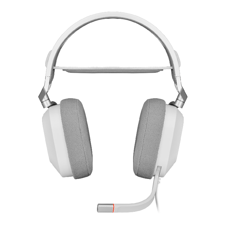 Corsair HS80 RGB USB Wired Over-Ear Gaming Headset — White