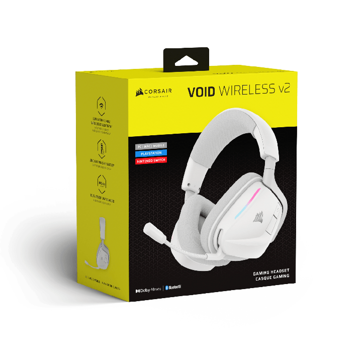 CORSAIR VOID v2 WIRELESS Gaming Headset - White