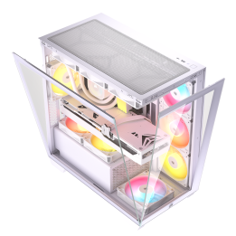 Corsair 2800X RS-R ARGB Micro-ATX PC Case – White