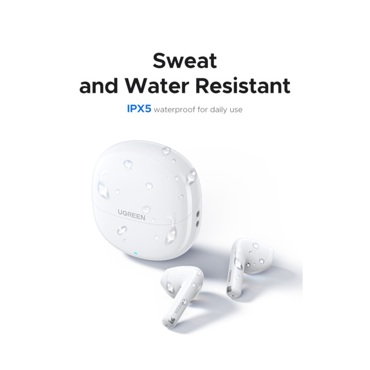 UGREEN Lightbuds Basic Earphones (Semi In-Ear)–White