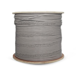 Linkbasic 500m Drum Cat5e Solid Grey UTP Cable