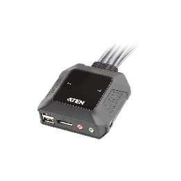 Aten USB 2-Port DisplayPort Cable With Remote Port Selector KVM Switch
