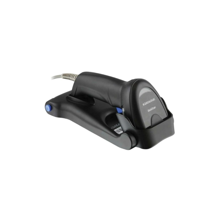 Datalogic Quickscan Lite QD2220 Kit Linear Imager USB Only Black kit Includes Scanner 1D USB Cable 90A052065 And Stand STD QW25 