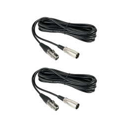 NearStream Balanced XLR Male to Female Microphone Cable 2m - 2 pack