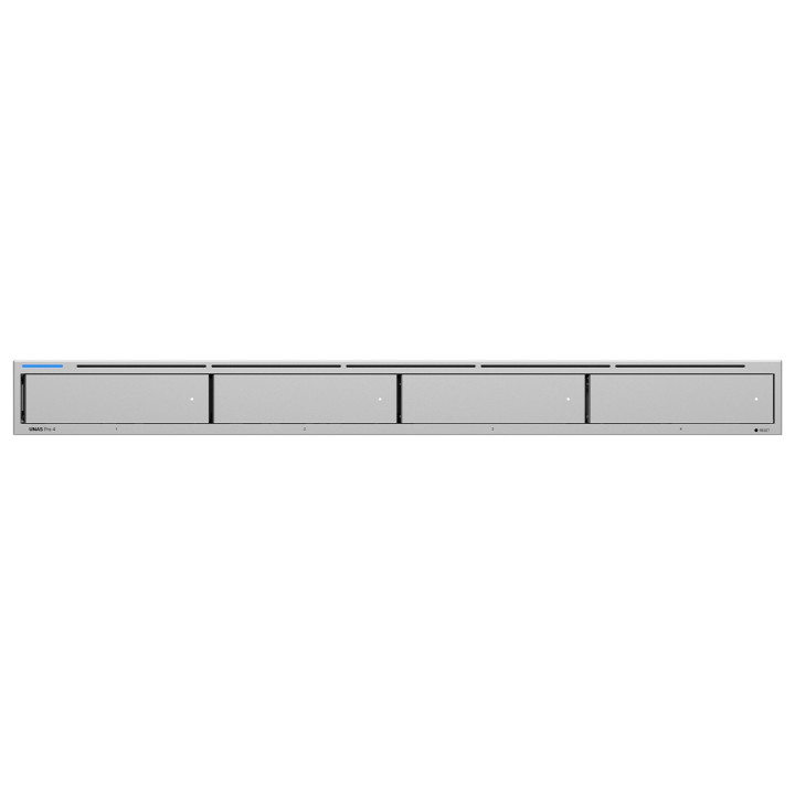 Ubiquiti UNAS-Pro-EU 2U rack-mount NAS with (7) 2.5/3.5" drive bays and 10 Gbps performance designed for large-scale file storag