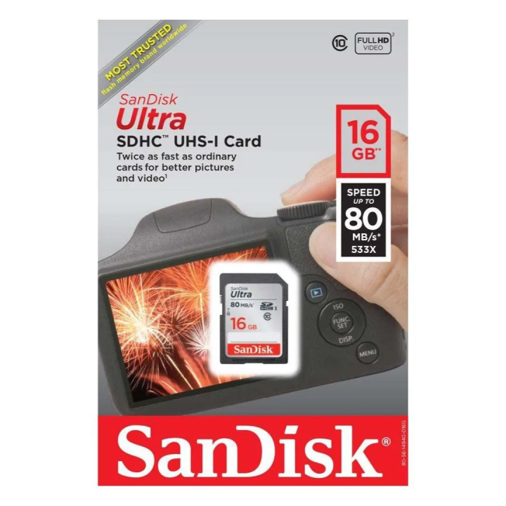 Sandisk Ultra 16GB Class 10 SDXC Card