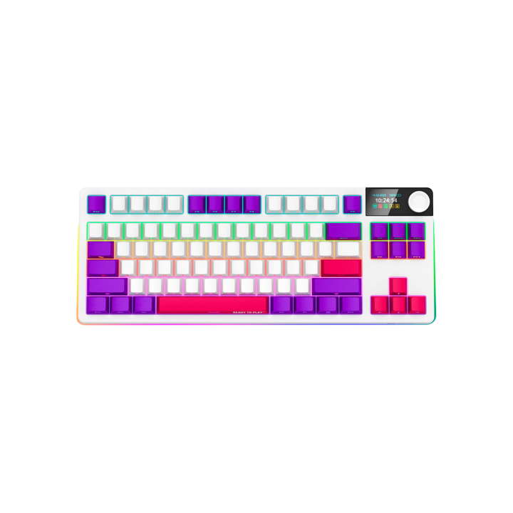 LORGAR KBP70TKLW, Wireless TKL Mechanical Gaming Keyboard Pro, White, EN layout