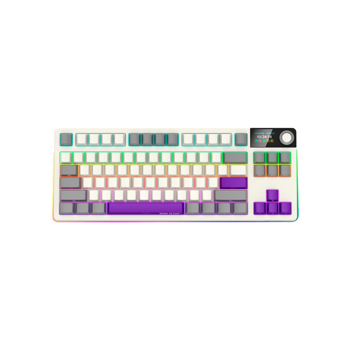 LORGAR KBP70TKLW, Wireless TKL Mechanical Gaming Keyboard Pro, Beige, EN layout