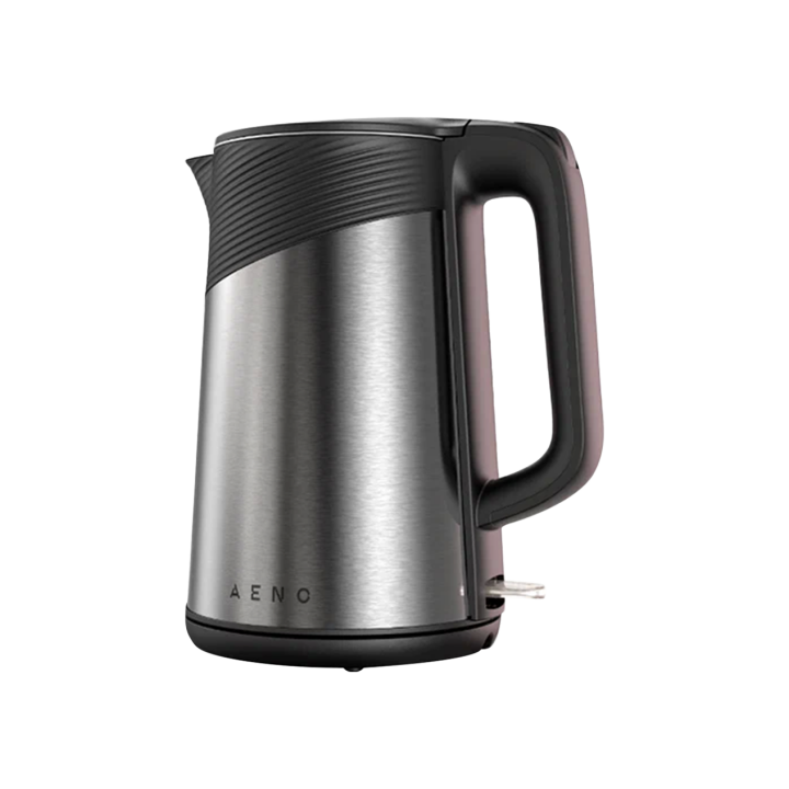 AENO EK3 Electric Kettle, 1.7L, Strix, Double Walls, Metallic Grey