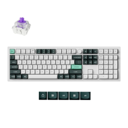 Keychron Q6 HE QMK Full-size Wireless Custom Mechanical Keyboard (Nebula Switch) – Shell White