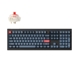 Keychron V6 Max QMK/VIA RED Wireless Custom Mechanical Keyboard | RED Switch - Black