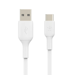 BoostCharge USB-C to USB-A Cable, 1M, White