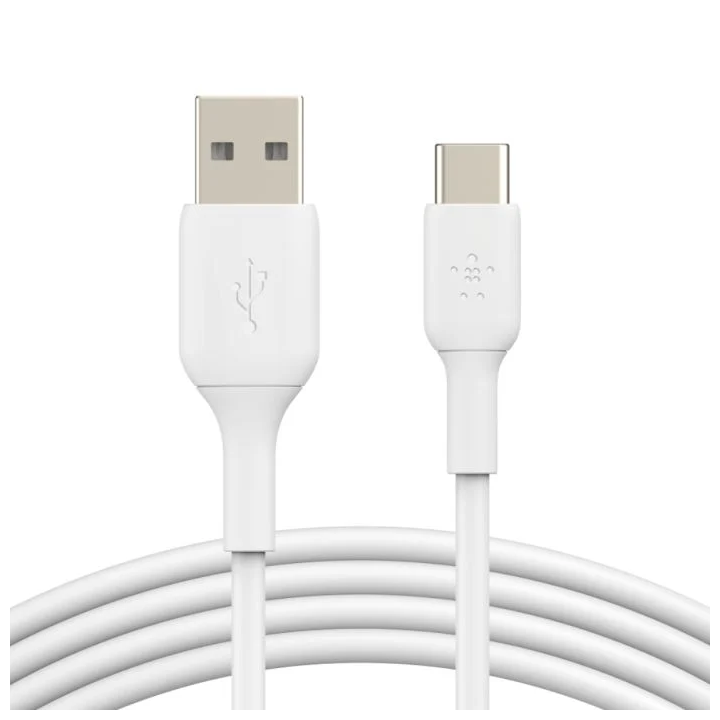 BoostCharge USB-C to USB-A Cable, 1M, White