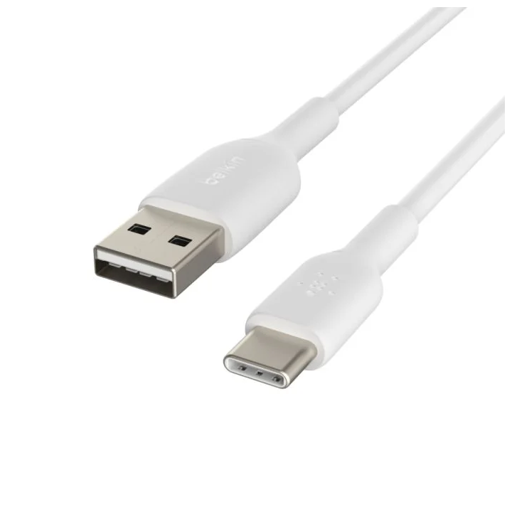 BoostCharge USB-C to USB-A Cable, 1M, White