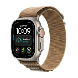 Apple Watch Ultra 4 GPS + Cellular 49mm Natural Titanium Case with Desert Alpine Loop - S