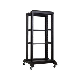 Linkbasic 22U 600 Deep Open Rack & 2 Shelves