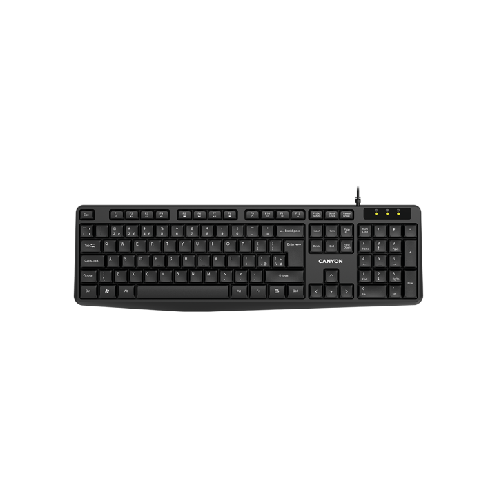 CANYON keyboard KB-1 EN Wired Black