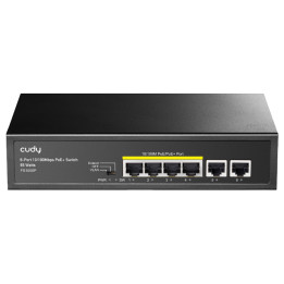 Cudy 6 Port Fast Ethernet 4 PoE 60W Switch 