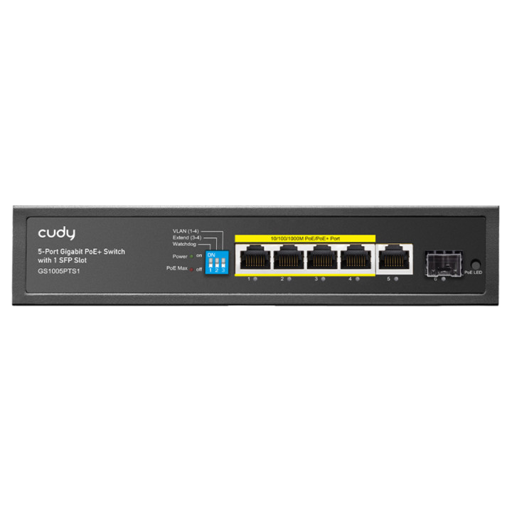 Cudy 5 Port Gigabit 4 PoE 120W 1SFP Switch 