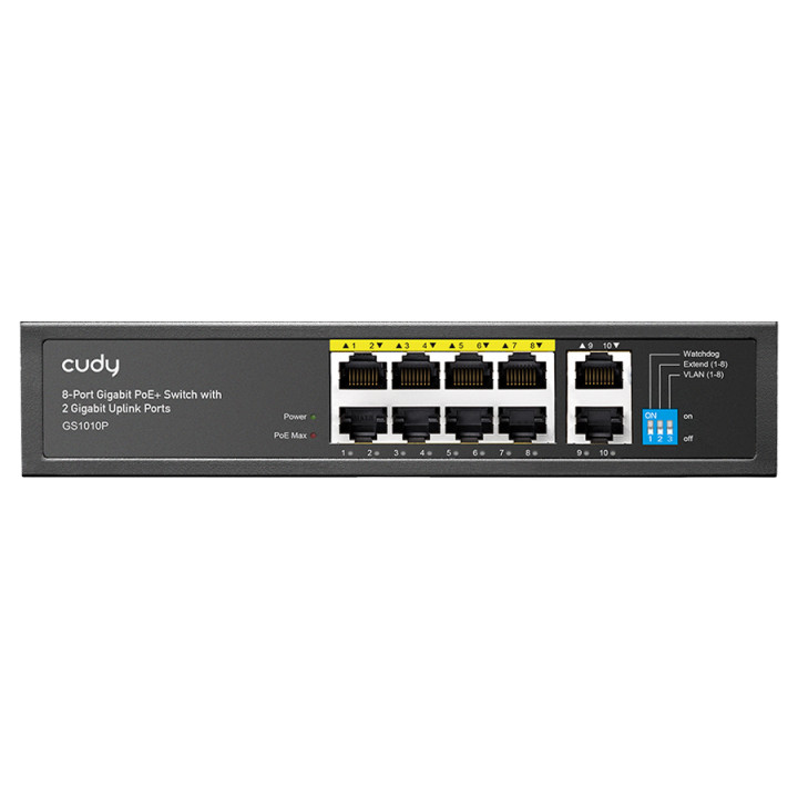 Cudy 10 Port Gigabit 8 PoE 100W PoE Switch 
