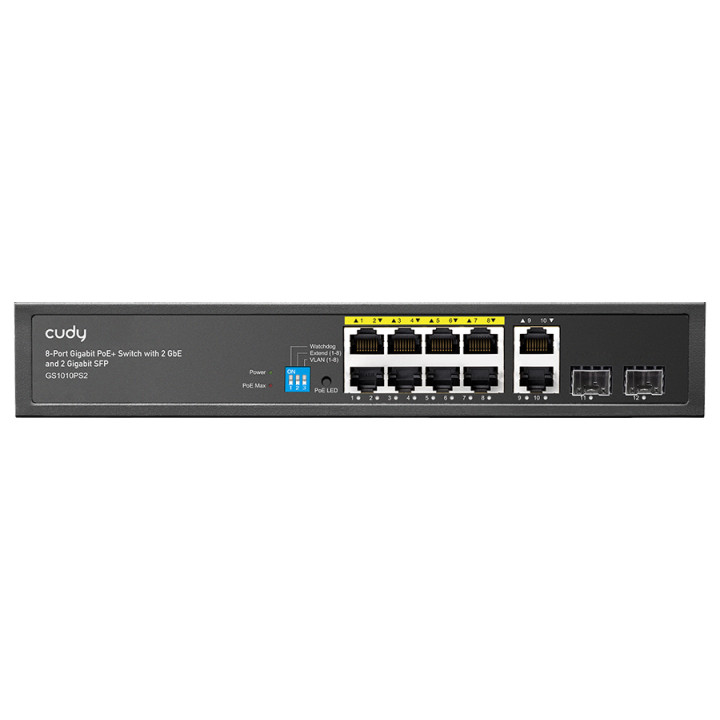 Cudy 8 Port Gigabit PoE 110W 2SFP 2 Gigabit Ethernet Switch 