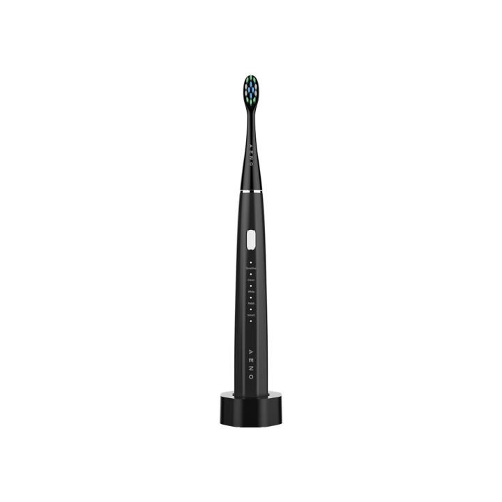 AENO DB2S Smart Sonic Electric Toothbrush, 46000 RPM, IPX7, Black