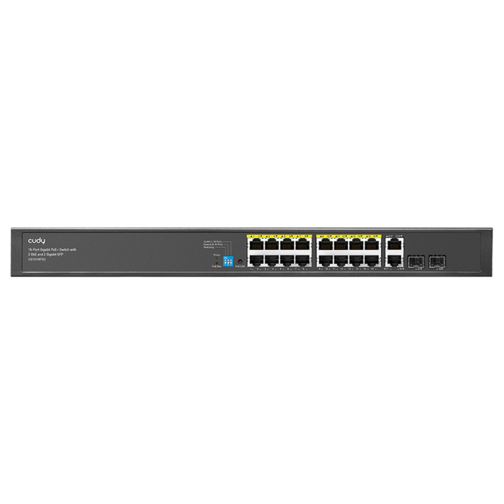 Cudy 16 Port Gigabit PoE 180W 2 Gigabit 2SFP Switch 