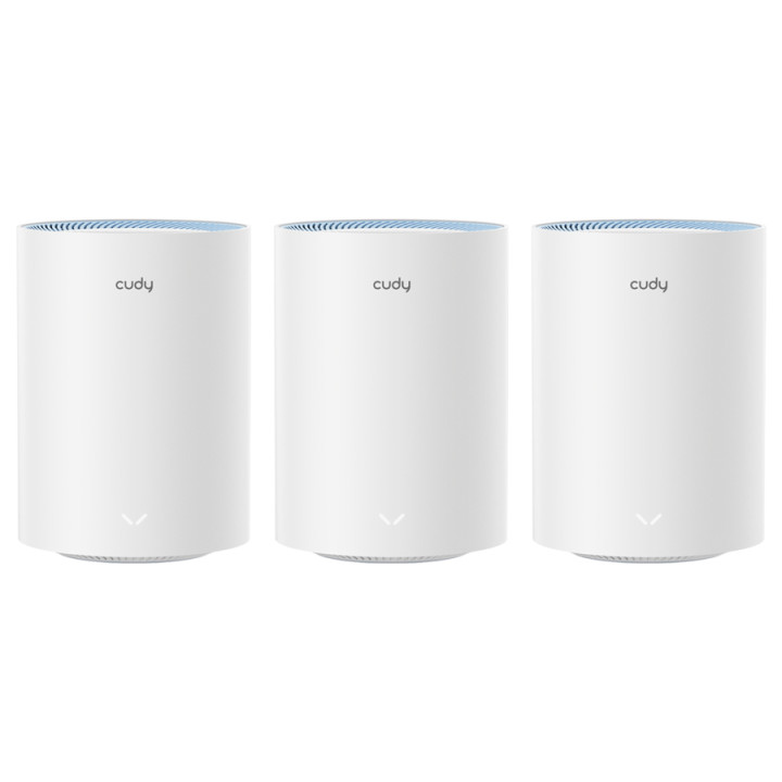 Cudy Dual Band WiFi 5 1200Mbps Fast Ethernet Mesh 3 Pack 