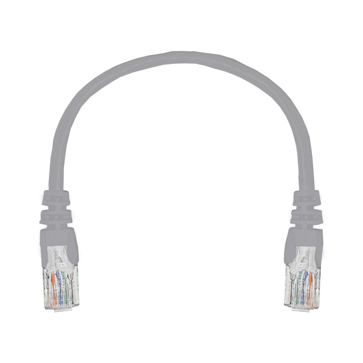 Linkbasic 22cm UTP Cat5e Flylead Grey