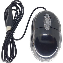 OPTICAL MOUSE PS2 BLACK 3 BUTTON