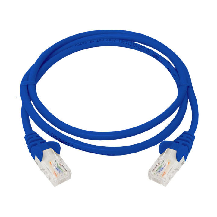 Linkbasic 1 Metre UTP Cat5e Flylead Blue