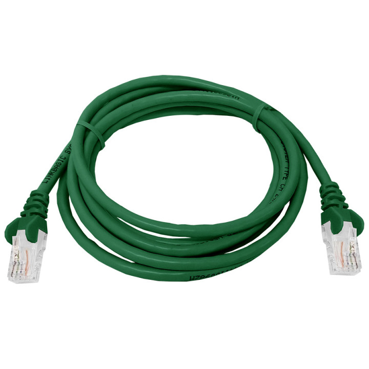 Linkbasic 2 Metre UTP Cat5e Flylead Green