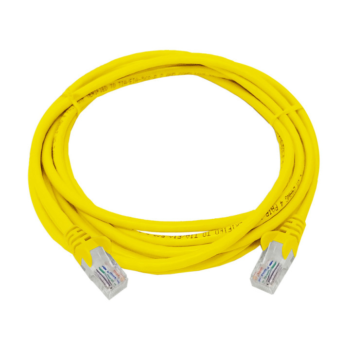 Linkbasic 3 Metre UTP Cat5e Flylead Yellow