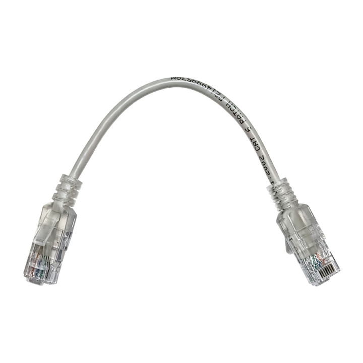 Linkbasic 22cm UTP Cat6 Nano Thin Patch Cable Grey